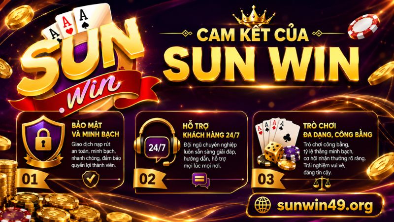 Cam kết của cổng game SUN WIN