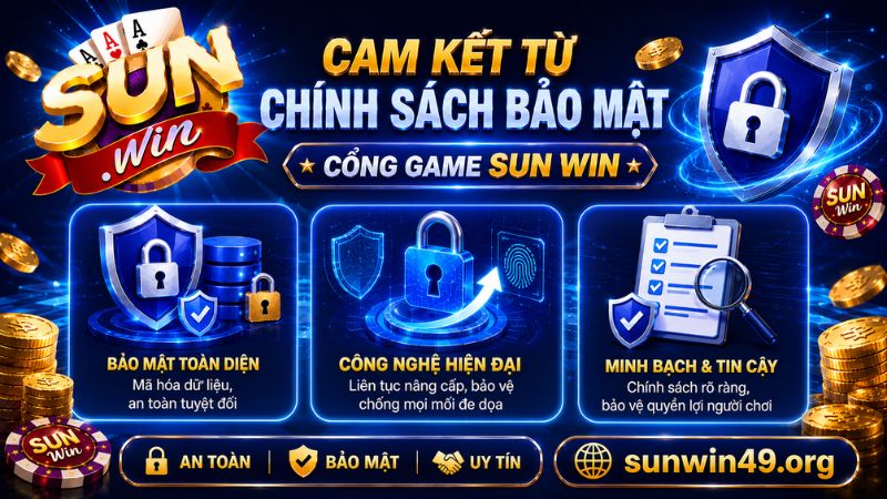 Cam kết bảo mật từ cổng game SUN WIN