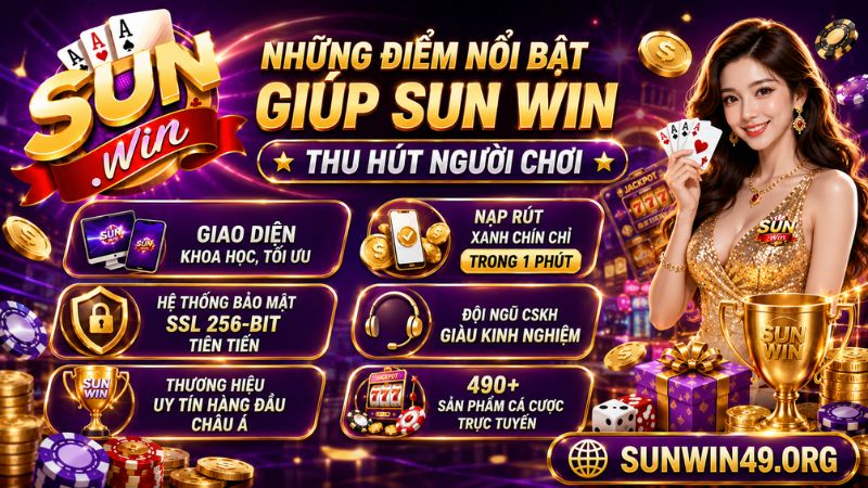 Những điểm nổi bật giúp SUN WIN thu hút người chơi