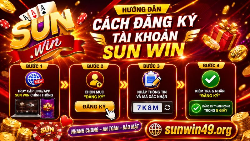 Hướng dẫn cách đăng ký tài khoản Sun win cho người mới 