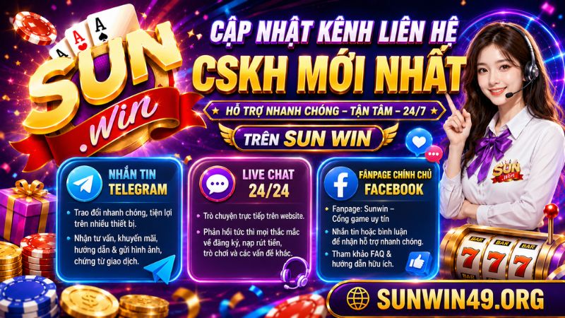 Cập nhật những kênh liên hệ CSKH mới nhất trên SUN WIN